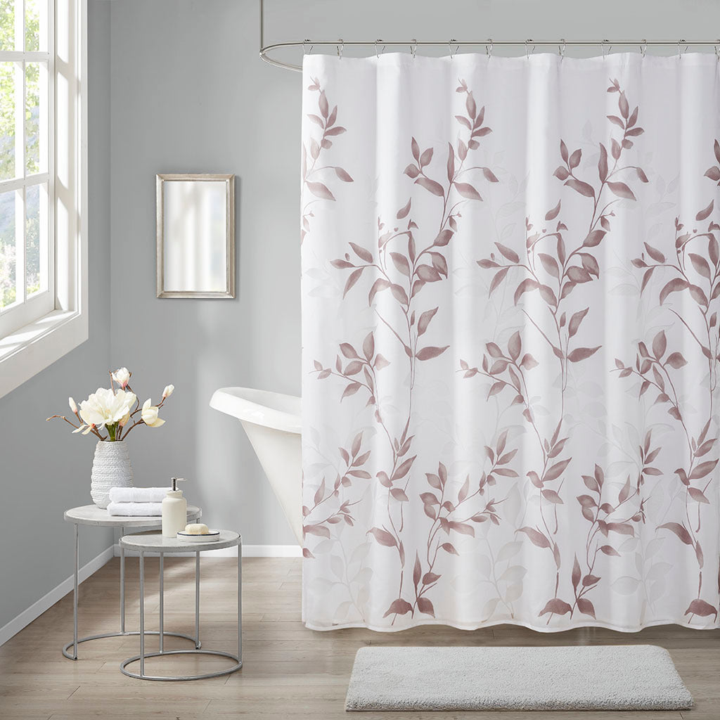 Cecily Mauve Botanical Shower Curtain