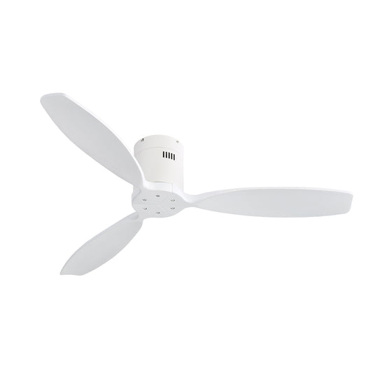 52 Inch Modern Wooden Ceiling Fan With Reversible DC Motor and Remote Control