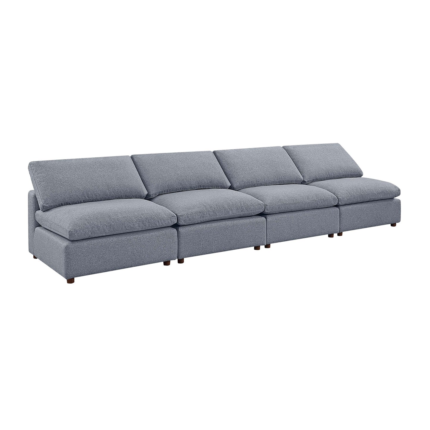 Customizable Grey Modular Sectional Sofa Set