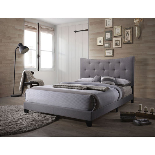 Venacha Queen Bed in Gray Fabric 26360Q