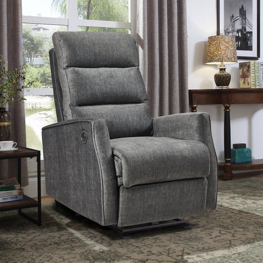 Luxury Power Recliner Chair with USB Charging Ports and Youthful Design