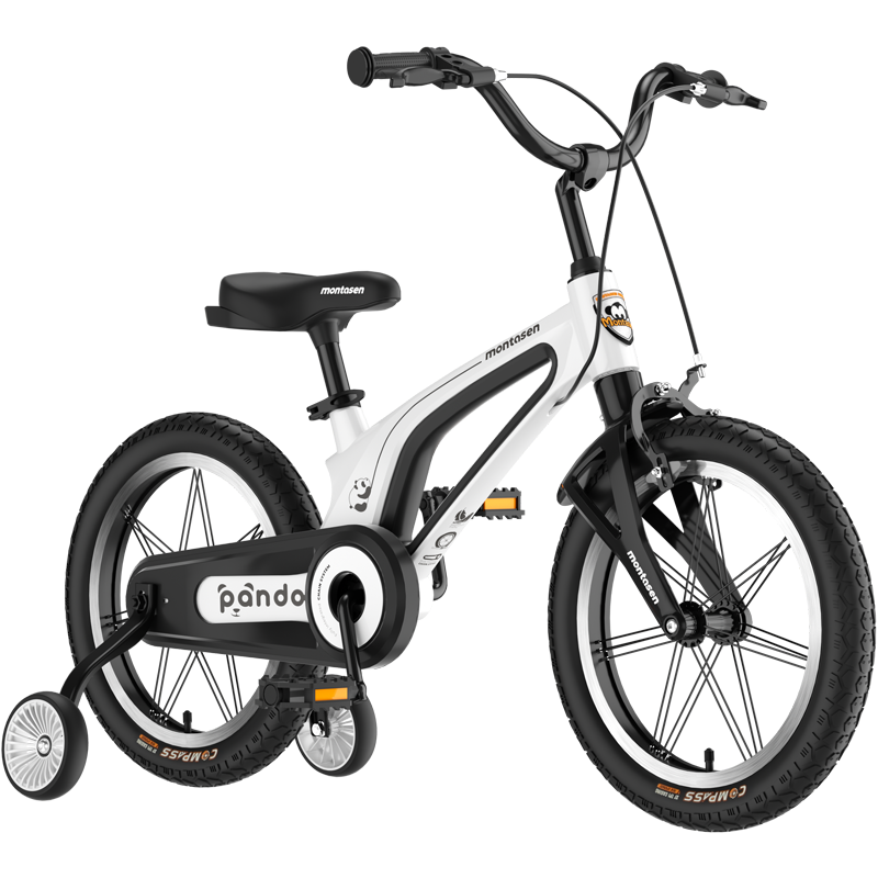 16" Kids Bike for Girls and Boys, Magnesium Alloy Frame with Auxiliary Wheel, Kids Single Speed Cruiser Bike.