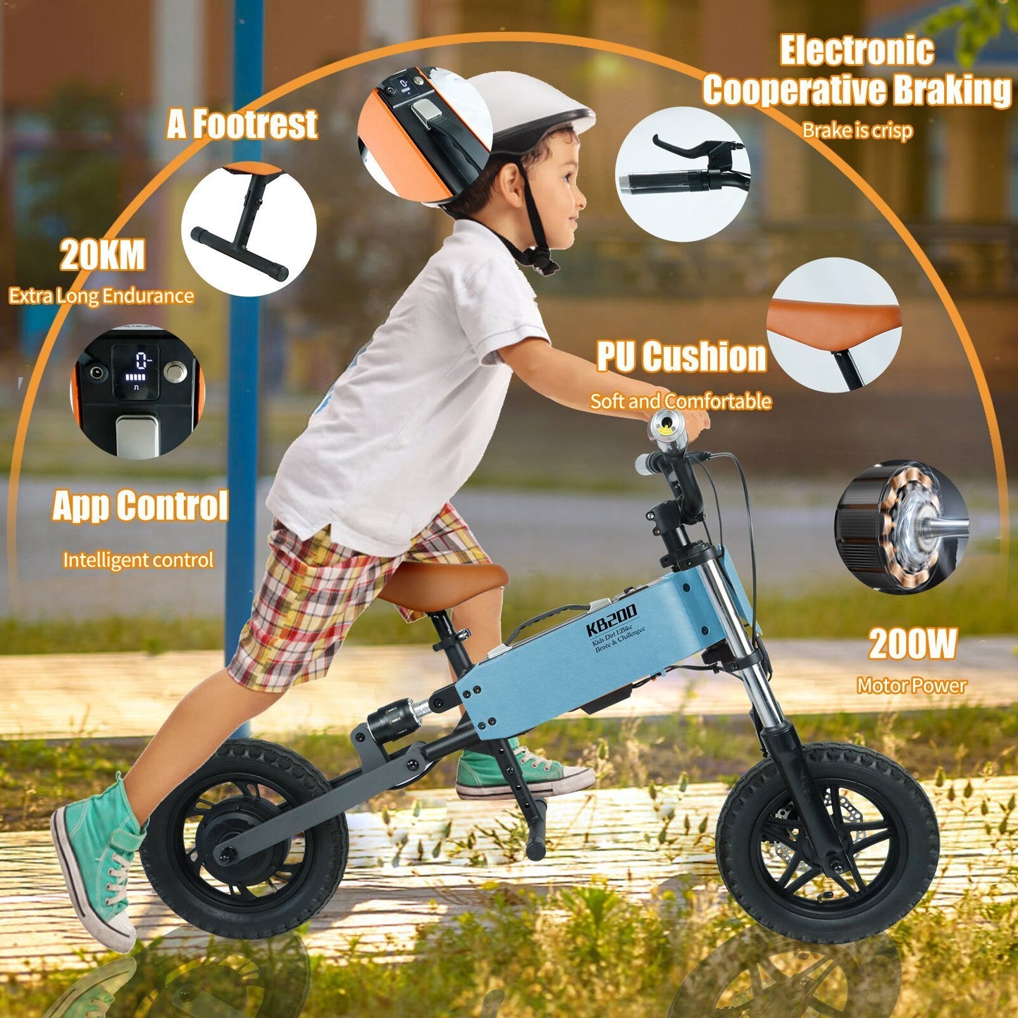 Children's Off-Road Electric Bike - Advanced Safety and Adventure Model