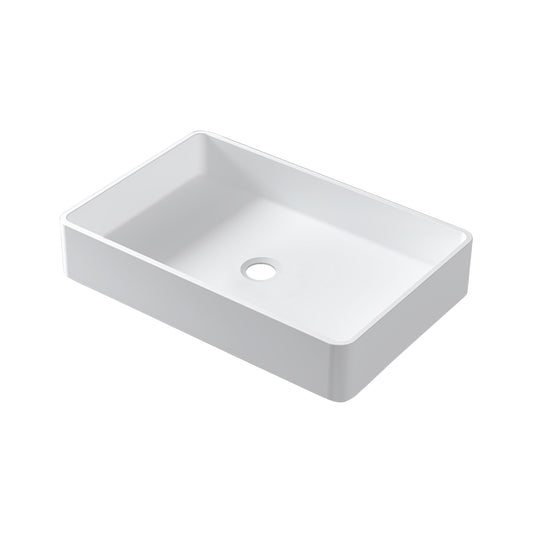 FS130A-545 Solid Surface Basin With Chrome Color PJ-Drain