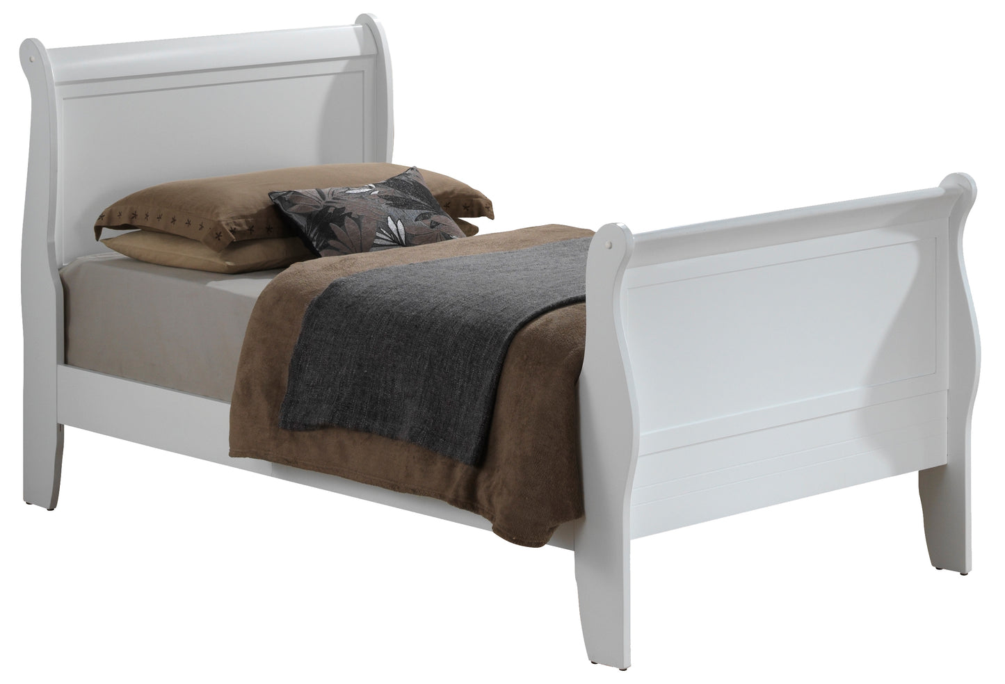 Louis Phillipe G3190A-TB Twin  Bed , White