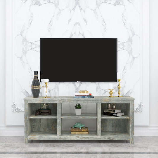 Modern Living Room TV Stand Furniture with Multiple Storage Compartments