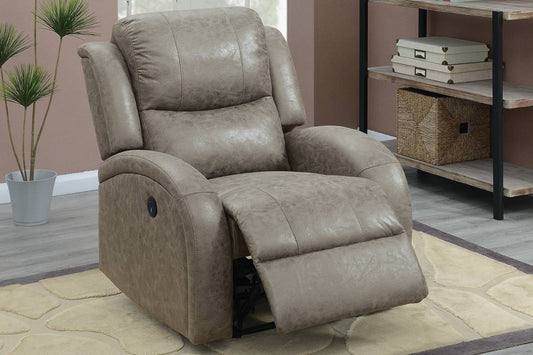 Ultimate Comfort Stone Power Recliner with Seamless Relaxation