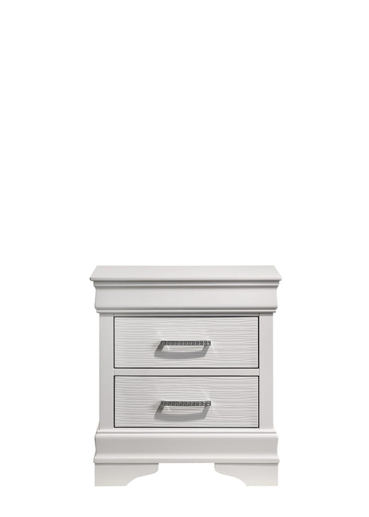 Modern Brooklyn Nightstand made with Wood in White