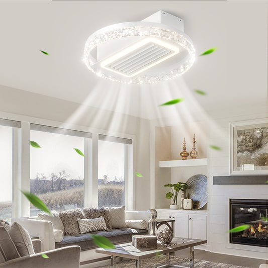 20 Bladeless Ceiling Fan with Dimmable LED Lights & Remote Control