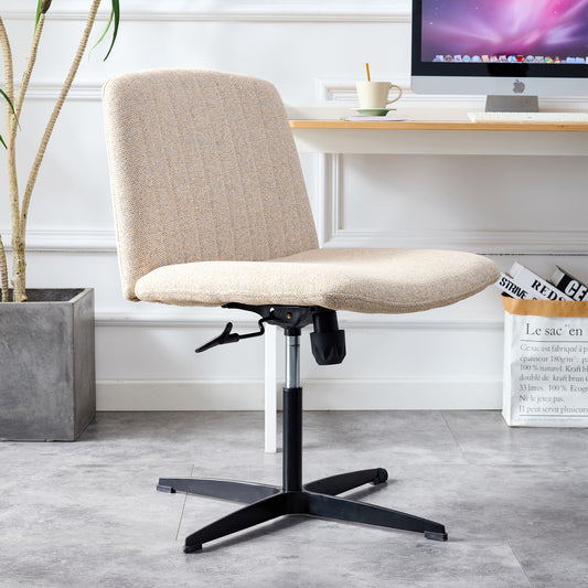 Fabric Material Home Computer Chair Office Chair Adjustable 360 ° Swivel Cushion Chair With Black Foot Swivel Chair Makeup Chair Study Desk Chair No WheelsW115151580