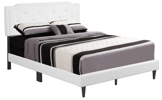 Deb G1118-QB-UP Queen Bed - All In One Box , WHITE