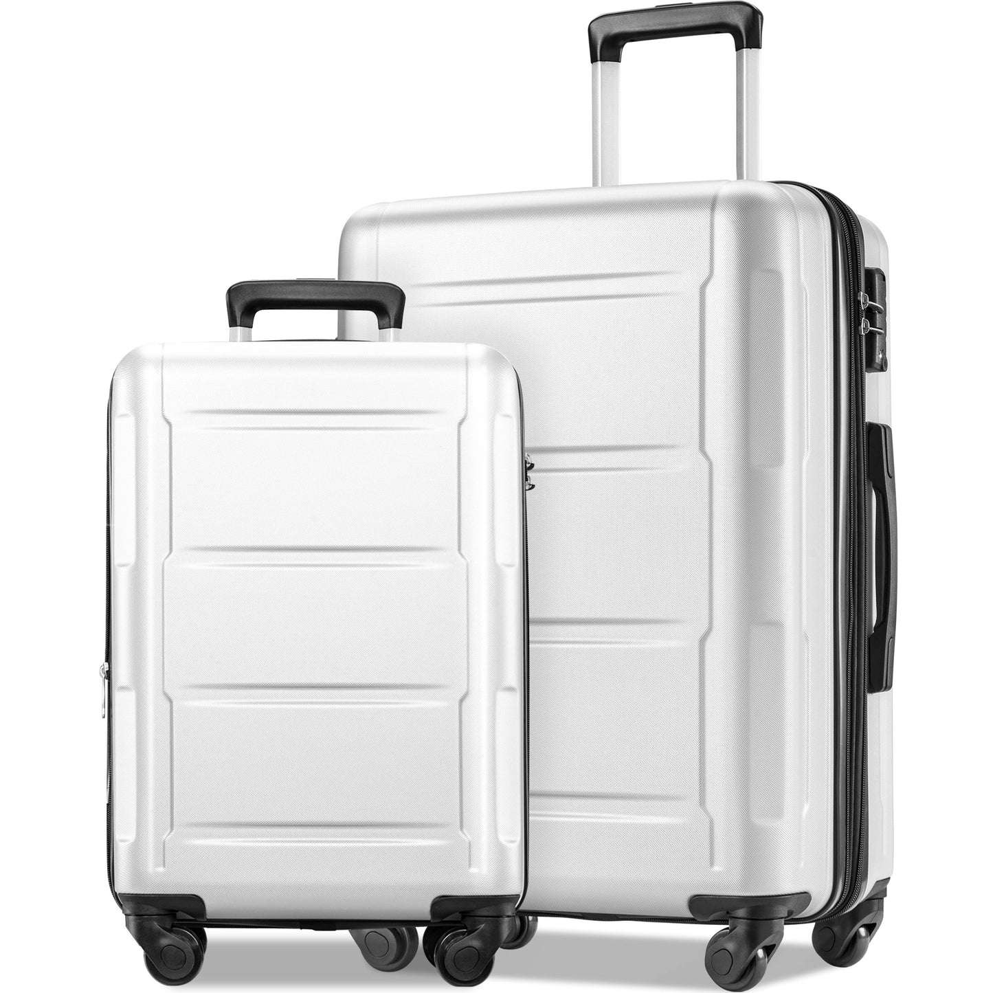 Expandable  Spinner Wheel 2 Piece Luggage Set ABS Lightweight Suitcase with TSA Lock 20inch+28inch