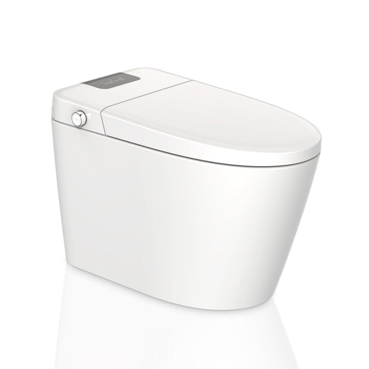 Smart Toilets with  Heated Seat,Auto Flush,AUTO Open&Close,Warm Dryer,Foot Sensor,Night Light,Remote Control