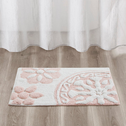 Bohemian Medallion Cotton Bathroom Rug