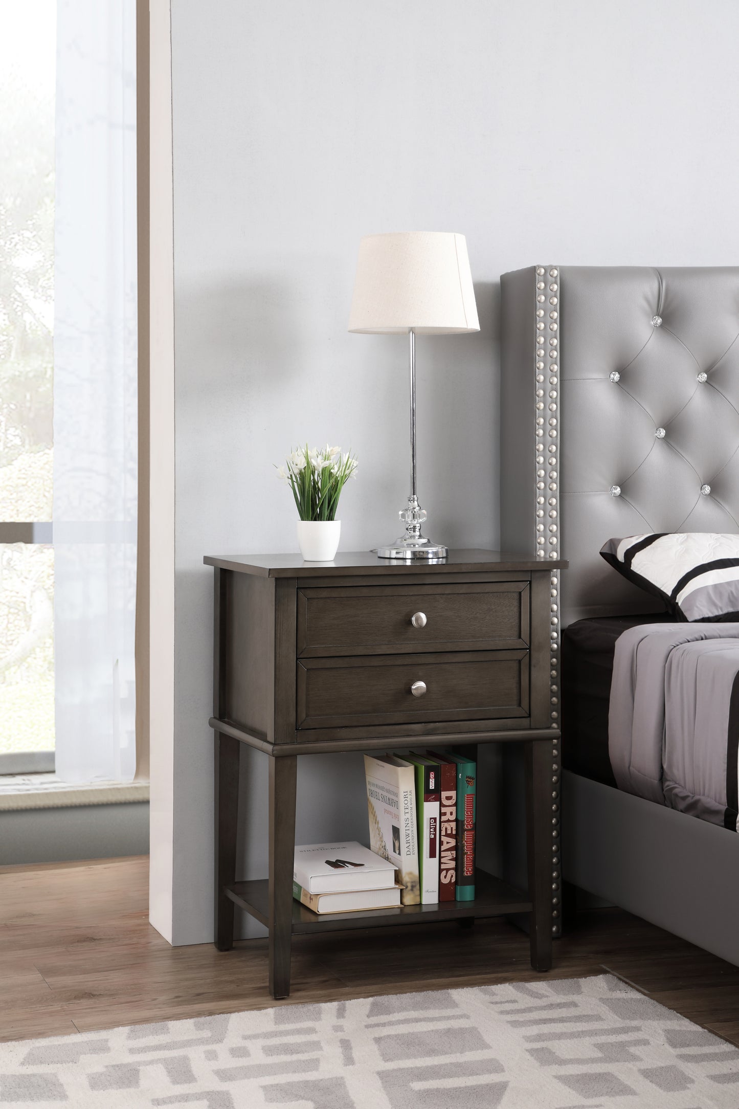 Newton G063-N Nightstand , Gray