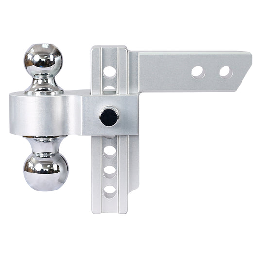 Adjustable Dual Ball Mount Trailer Hitch with 6 Drop and Rise