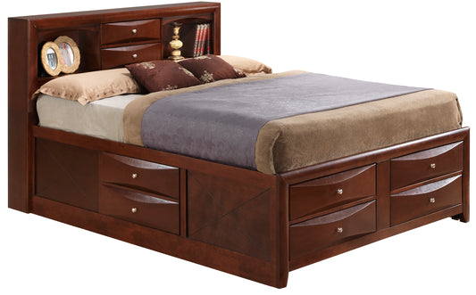 Marilla G1550G-QSB3 Queen Storage Bed , Cherry