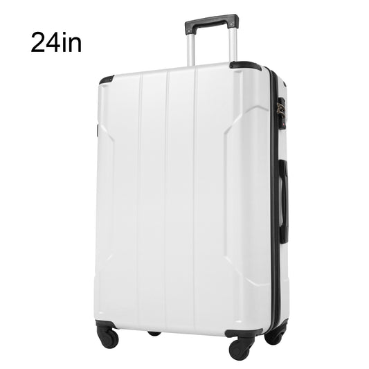 Hardshell Luggage Spinner Suitcase with TSA Lock Lightweight Expandable 24'' (Single Luggage)