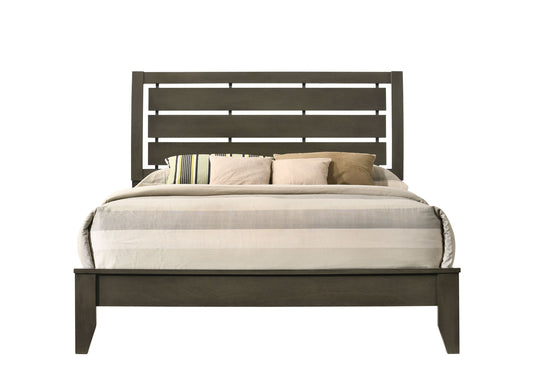 Ilana Queen Bed, Gray Finish 28470Q