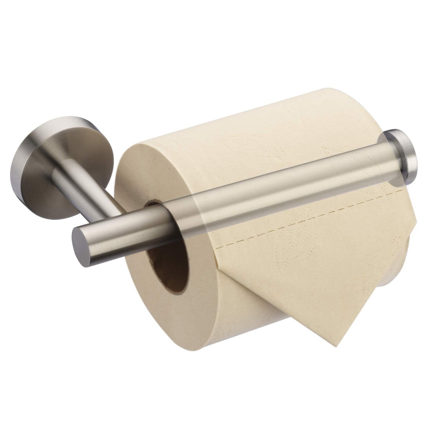 Rust-Resistant Stainless Steel Toilet Paper Holder with Brushed Nickel Finish for Wall Mount