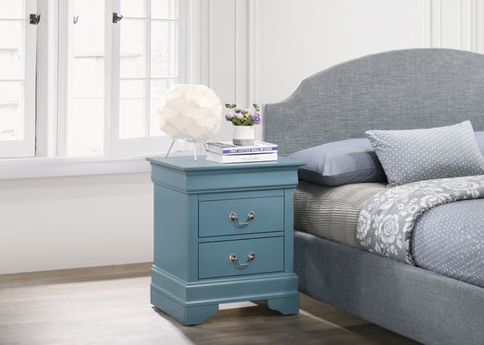 LouisPhillipe G02180-N Nightstand , Teal