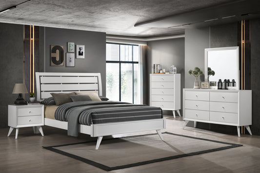 Cerys QUEEN BED White Finish BD01558Q