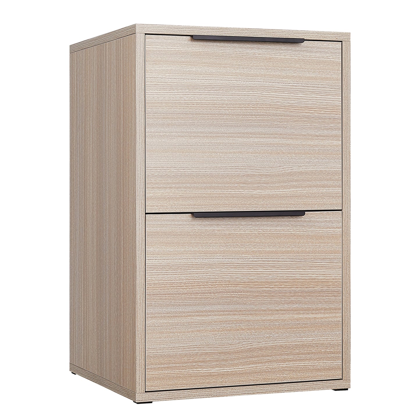 Wooden 2-Drawer Vertical File Cabinet for Letter-Sized Documents