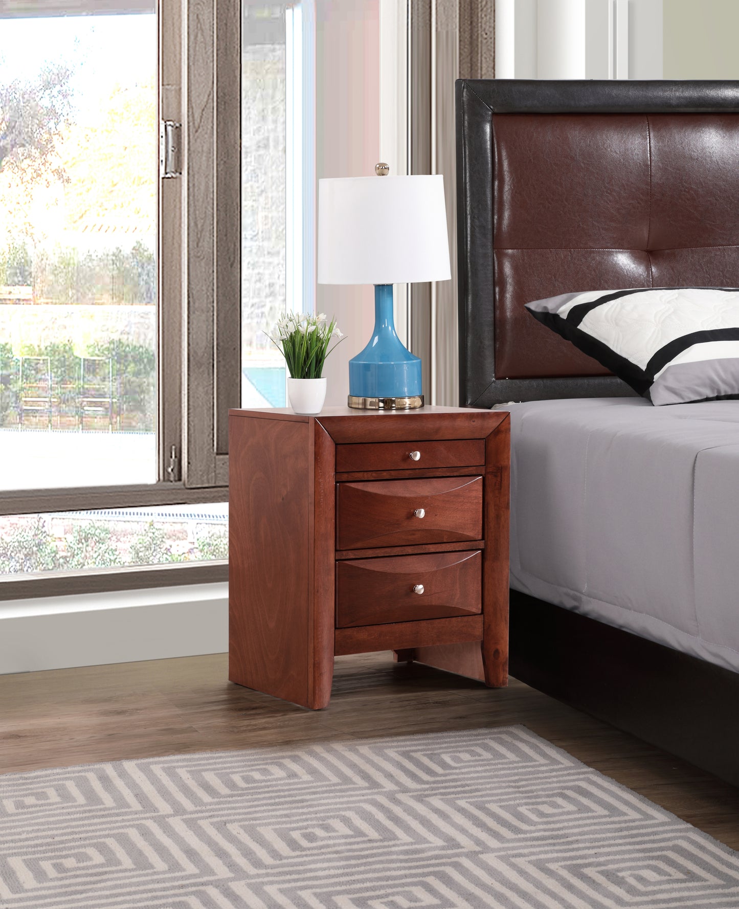 Marilla G1550-N Nightstand , Cherry