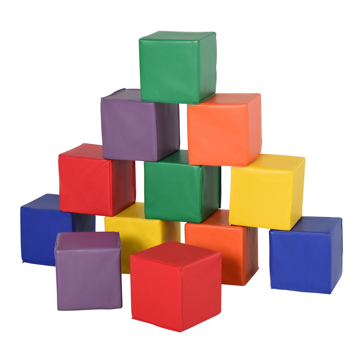 Soft Foam Toy Building and Stacking Blocks for Toddlers and Preschoolers by Soozier