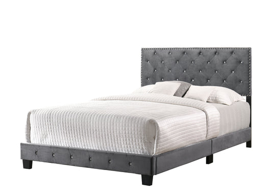 Suffolk G1401-QB-UP Queen Bed , GRAY