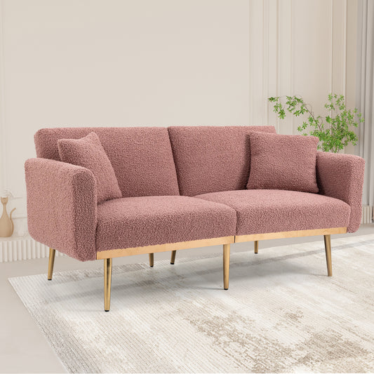 Velvet  Sofa , Accent sofa .loveseat sofa with metal  feet