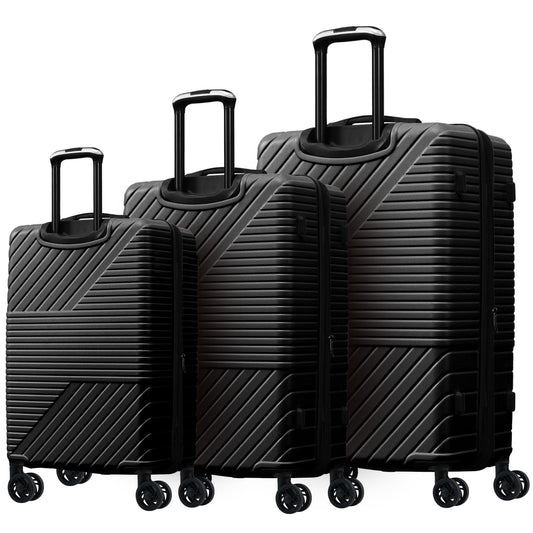 Hardshell Luggage Sets 3 Piece double spinner 8 wheels Suitcase with TSA Lock Lightweight 20''24''28''