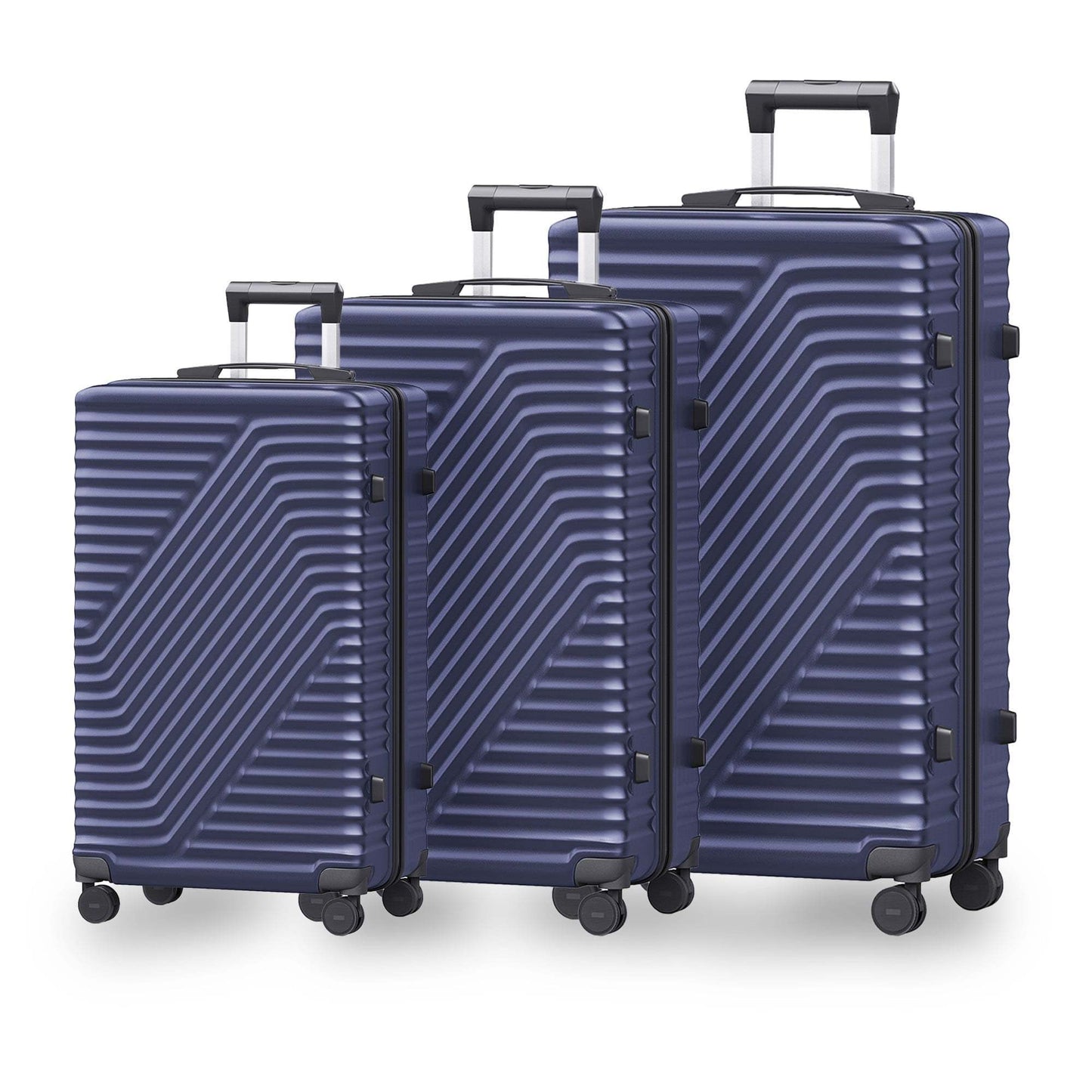 Hardshell Luggage Sets 3 Piece Double Spinner Wheels Suitcase with TSA Lock 20" 24" 28"