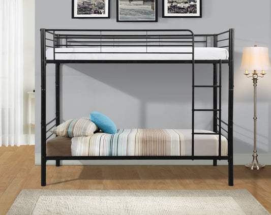 Modern Black Steel Bunk Bed