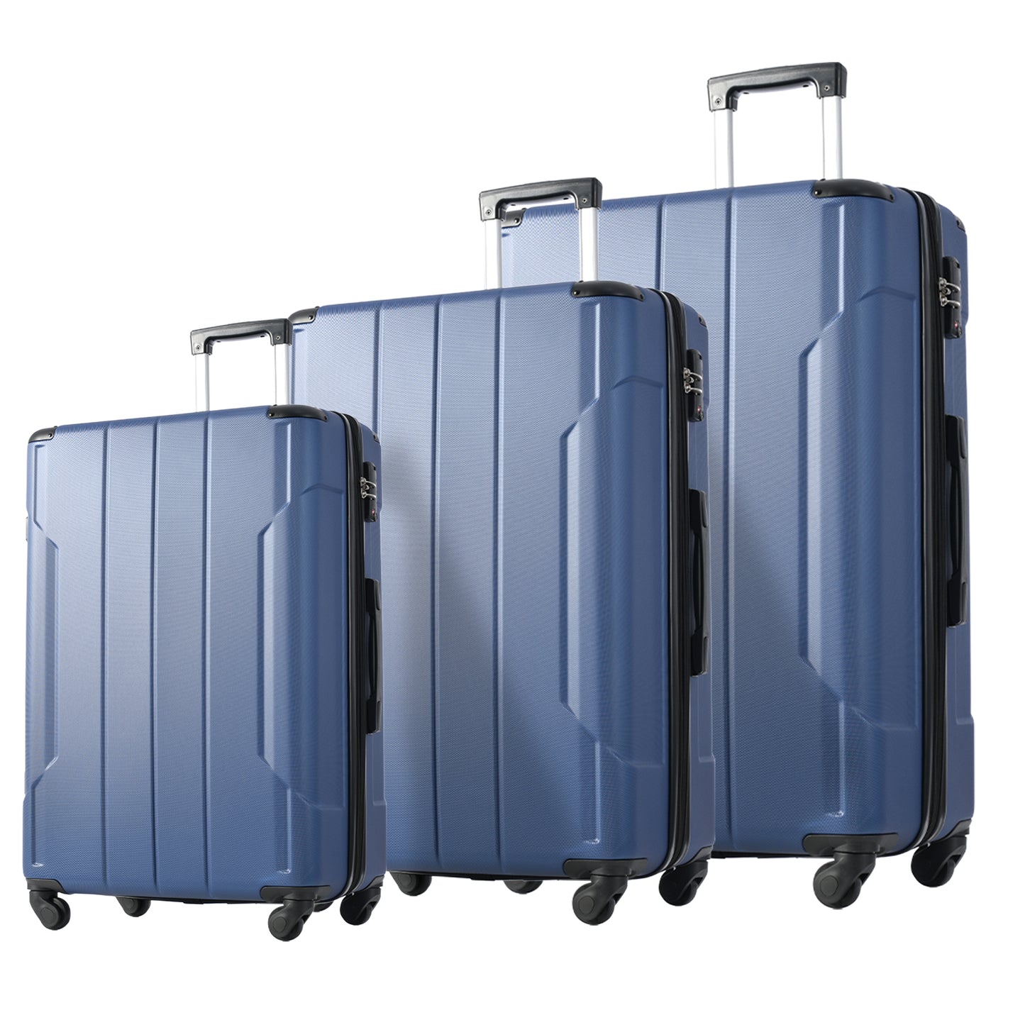 Hardshell Luggage Sets 3 Pcs Spinner Suitcase with TSA Lock Lightweight 20''24''28''