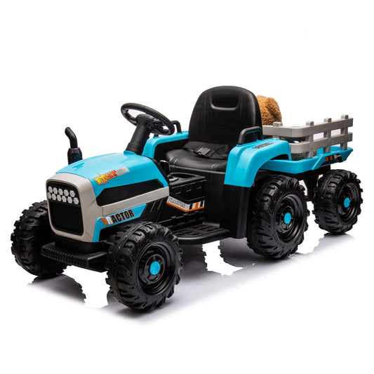 Electric Tractor Ride-On Toy with Remote Control and Luxury Features