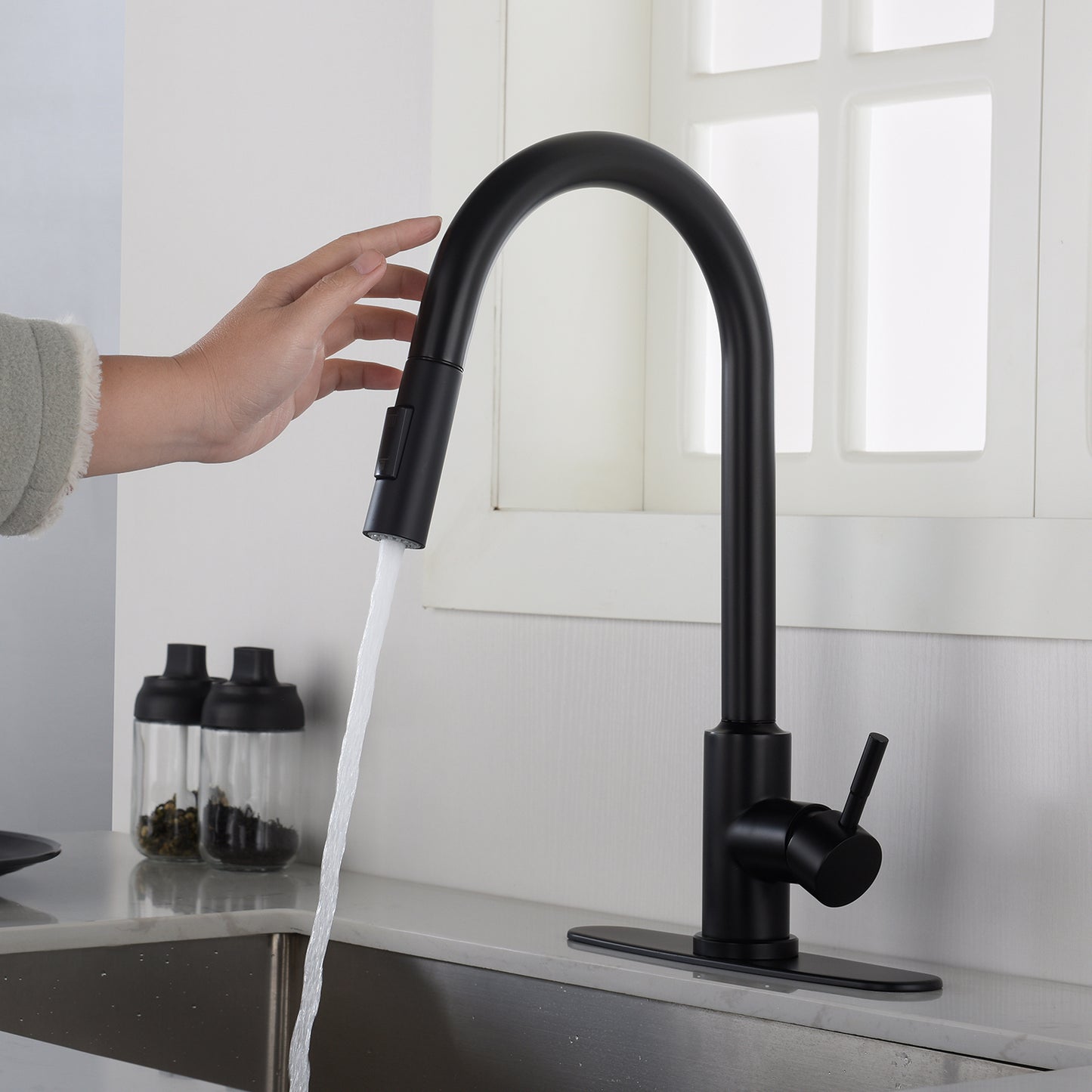 Touch Kitchen Faucet with Pull Down Sprayer