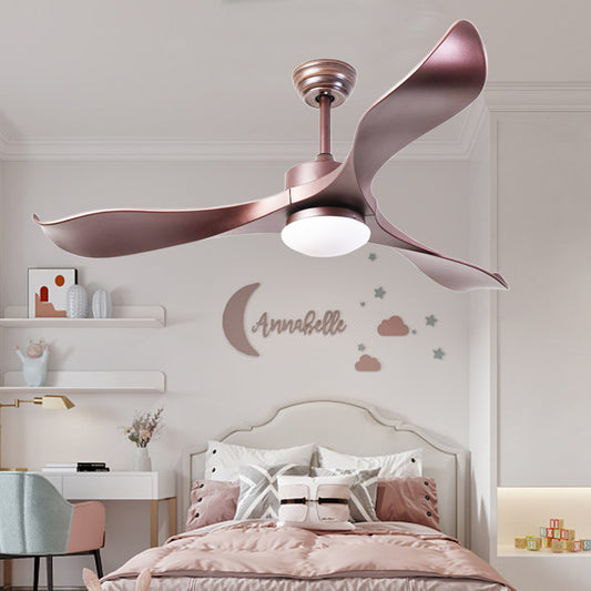 52-inch Ceiling Fan with Lights, 3 ABS Fan Blades, Classical Style Fan with Remote Control, Quiet Reversible DC Motor for Patio/Bedroom/Living Room