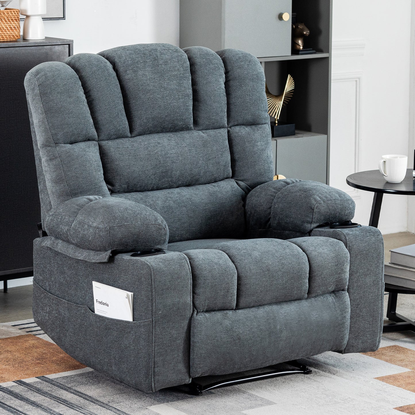 Massage Recliner Chair with Heating, Vibration, and Extended Size