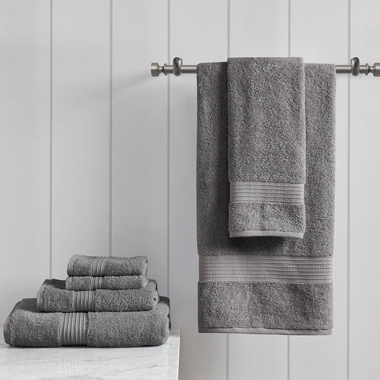 Madison Park Luxury Organic Cotton 6-Piece Towel Set