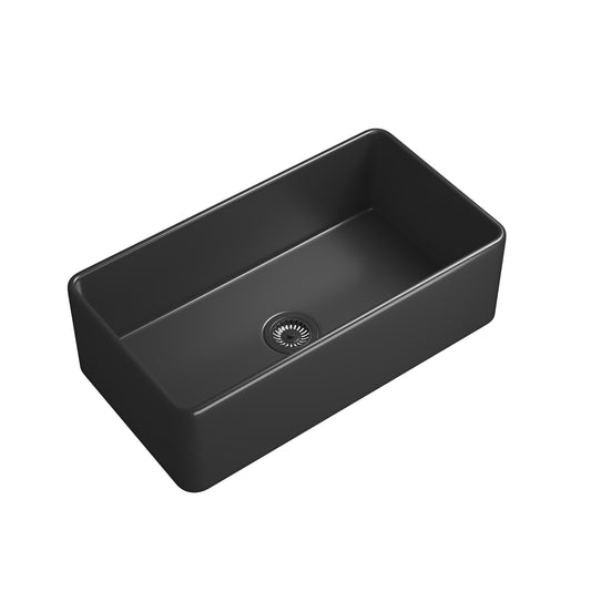 Single Bowl White Farmhouse Kitchen Sink - Inch Size