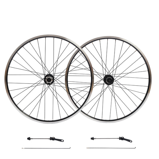 Double Wall Alloy Wheelset  32H Disc Brake MTB Wheelset, Quick Release Front Rear Wheels