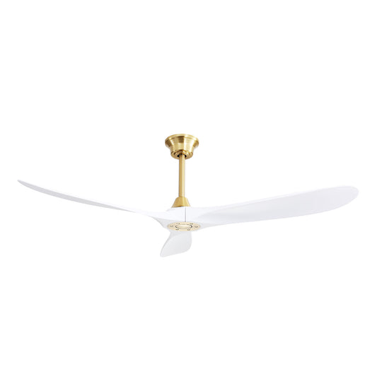 Modern 60-Inch Ceiling Fan with Wood Blades and DC Motor