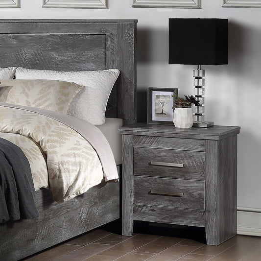 Vidalia Nightstand, Rustic Gray Oak 27323