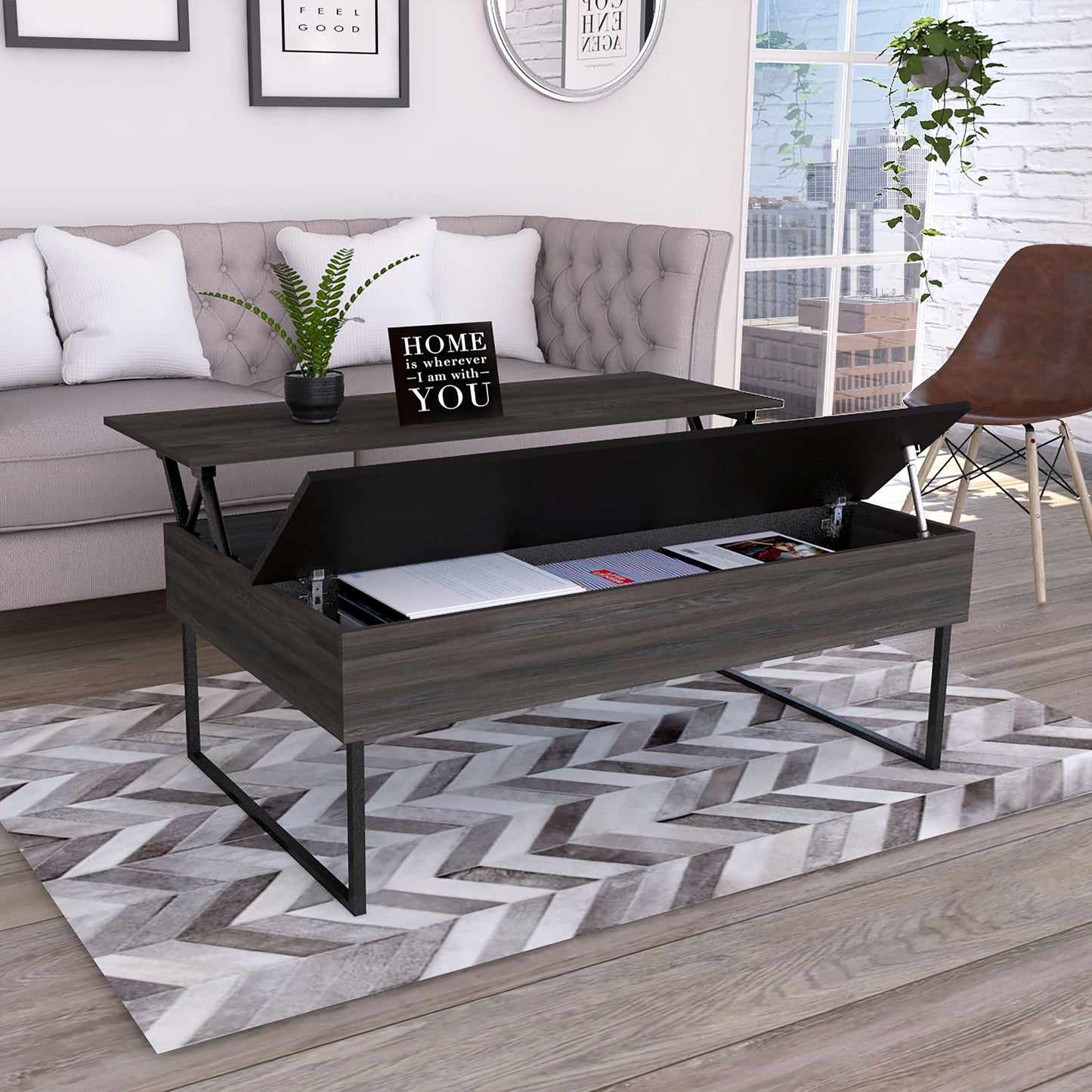 Elevate Coffee Table Wuzz with Lift Top and Storage