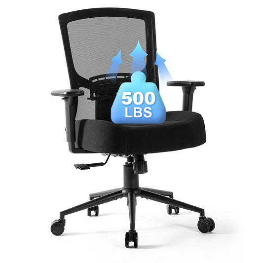 Swivel Ergonomic Office Mesh Chair Heavy Duty Big & Tall 500lbs Swivel Office Chair Conference Modern Executive Computer 3D Armrests Mesh Chair