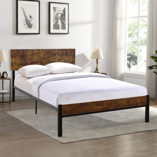 Twin Size  metal bed Sturdy System Metal Bed Frame ,Modern style and comfort to any bedroom ,black