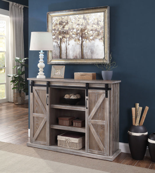 Orabella Farmhouse TV Stand, Rustic Natural 91614