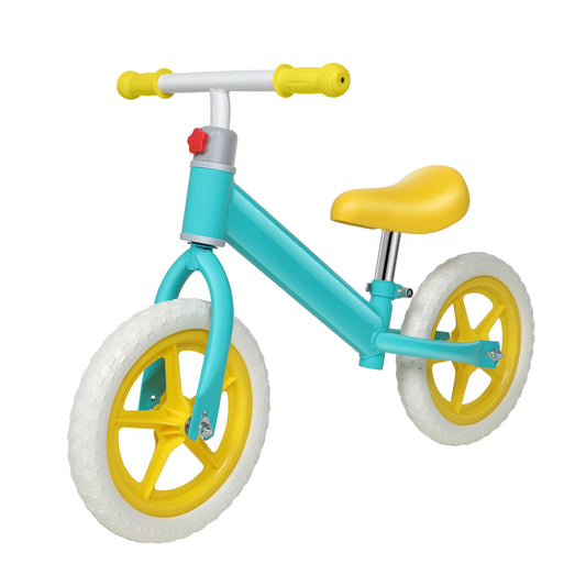 Adjustable Height Kids Balance Bike with Carbon Steel Frame and PE Tires - Suitable for 2-6 Years