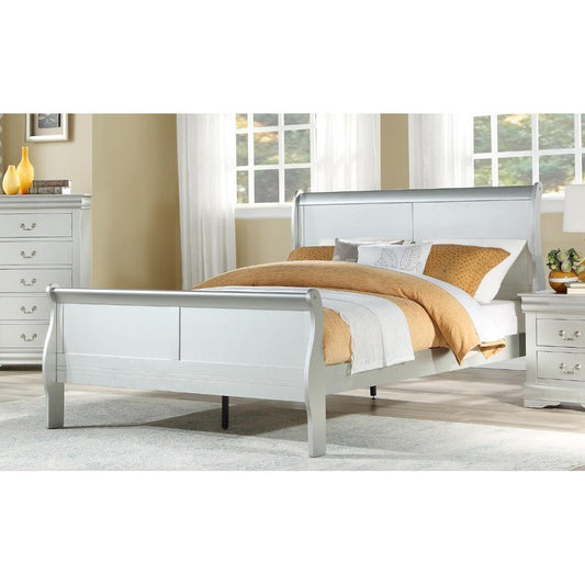 Louis Philippe Eastern King Bed in Platinum 26727EK